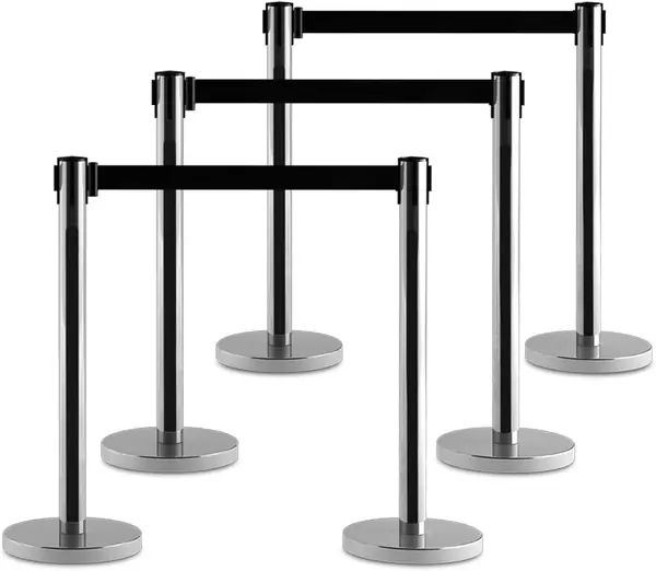 6x Absperrständer Personenleitsystem