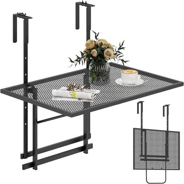 Balkontisch klappbar Hängetisch, Balkonhängetisch…
