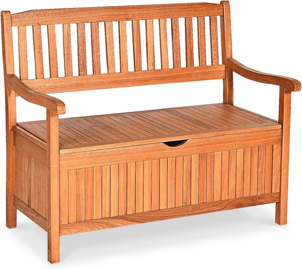 Gartenbank Holz mit Stauraum