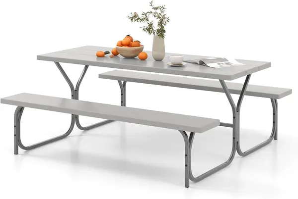 Gartenmöbel Picknicktisch Set 8 Personen