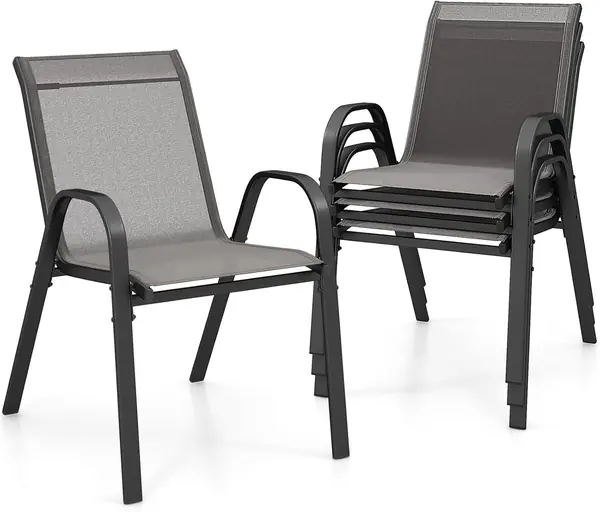 Gartenstühle Stapelbar 4er Set