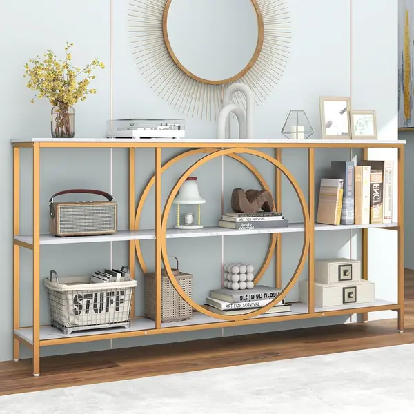 Konsolentisch Marmor Gold