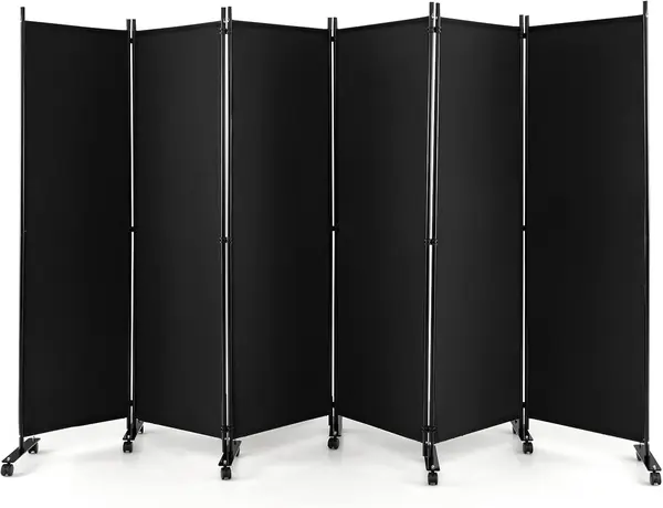 Paravent Raumteiler mit Rollen Raumtrenner Spanische Wand