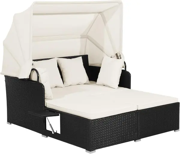 Sonneninsel Sonnenliege Set Rattan